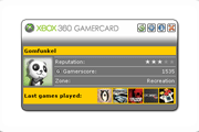 Xbox 360 Gamercard