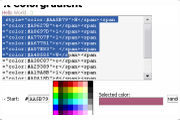 Font Colorgradient