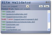 Site validator