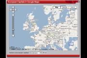 European Capitals in Google Maps