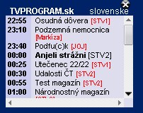 Slovak TV Listings