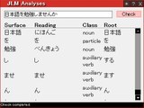 Japanese language morphological analyses