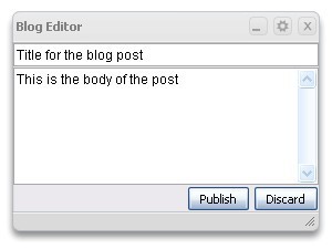 Wordpress Blogging Widget