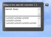 String to hex unicode 1.2