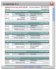Livescores 0.3