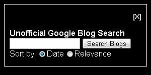 Unofficial Google Blog Search