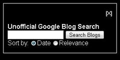 Unofficial Google Blog Search