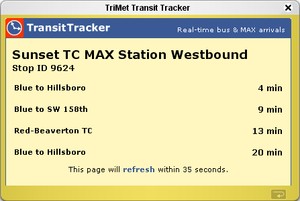TriMet Transit Tracker