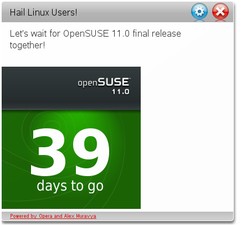 Open SUSE 11.0 Countdown