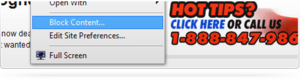 Content blocking and site preferences