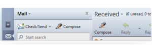 Integrated mail, feeds and chat