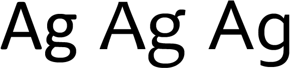 Calibri, Candara and Corbel from Windows Vista’s new “C” fonts.