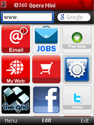 opera mini widgets example