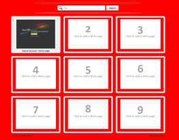 Speed dial widget skin