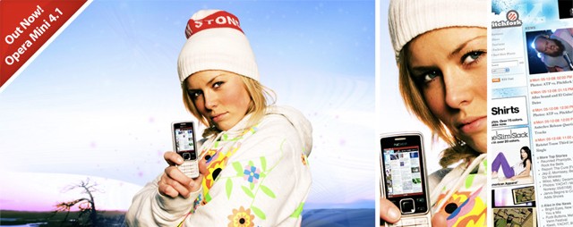 Opera Mini 4.1 is out now! banner