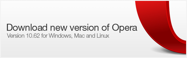 Download new version of Opera