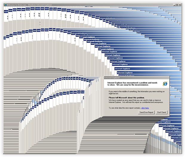 IE has encountered a problem