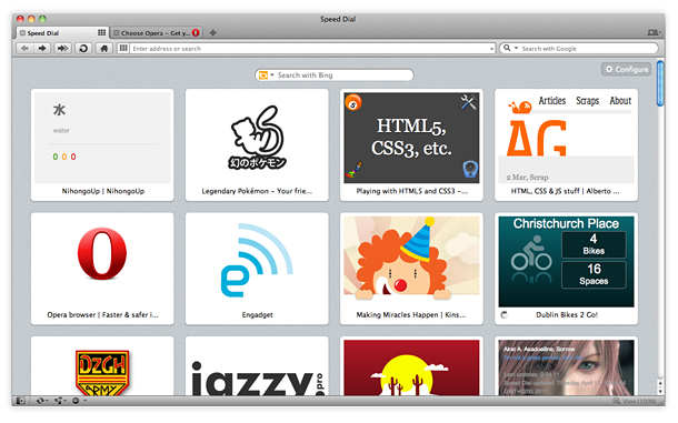 Featured Speed Dial sites