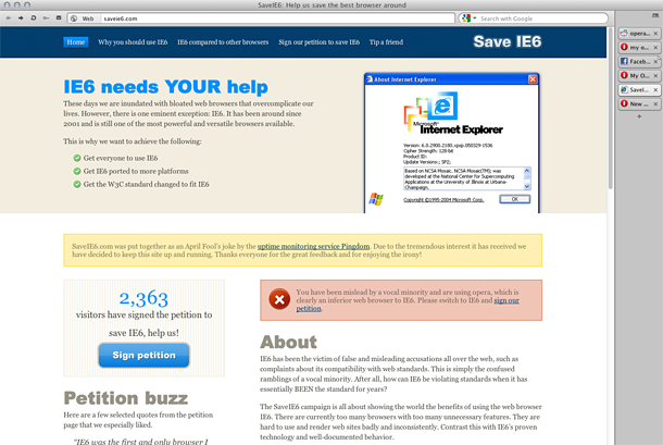Save IE6