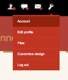 Connect from Account setttings