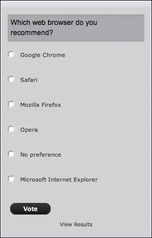 Browser Poll