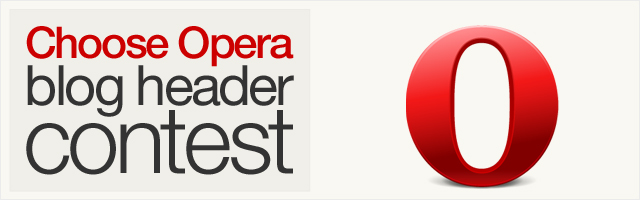 Choose Opera blog header contest