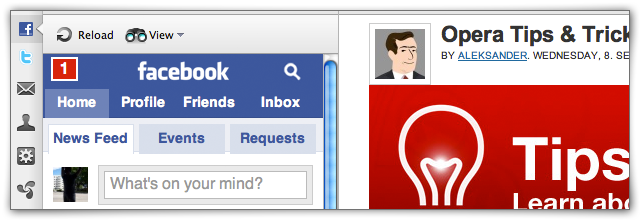 Facebook in a panel