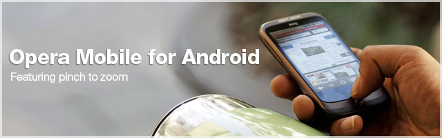 Opera Mobile for Android coming soon