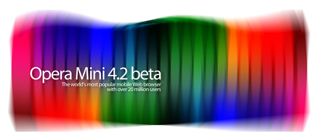 Opera Mini 4.2 header