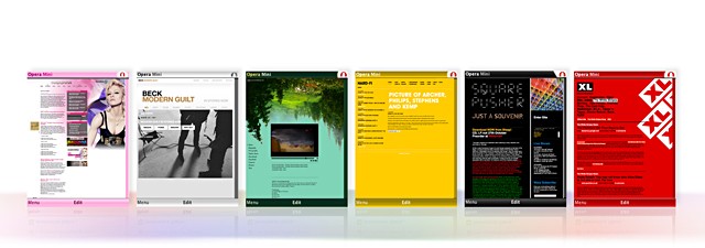 Selection of new Opera Mini 4.2 skins