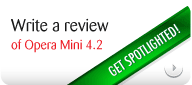 Write a review of Opera Mini 4.2