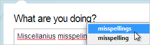 Inline spell-checker