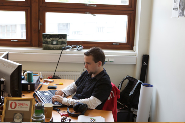 Anton working on Opera Link