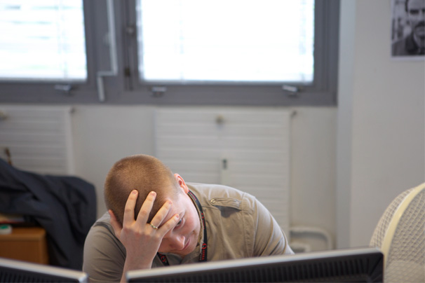 Håvard Moen stressed
