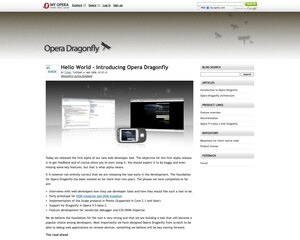 Opera Dragonfly blog