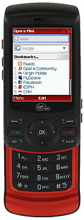 Virgin Shuttle powered by Opera Mini